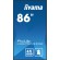 iiyama ProLite Pannello piatto per segnaletica digitale 2,17 m (85.6") LCD Wi-Fi 500 cd m² 4K Ultra HD Nero Processore