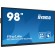 iiyama TE9812MIS-B3AG visualizzatore di messaggi Design chiosco 2,49 m (98") LCD Wi-Fi 400 cd m² 4K Ultra HD Nero Touch screen