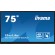 iiyama TE7512MIS-B3AG visualizzatore di messaggi Design chiosco 190,5 cm (75") LCD Wi-Fi 400 cd m² 4K Ultra HD Nero Touch