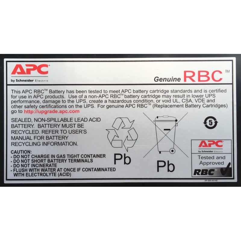 APC RBC27 batteria UPS Acido piombo (VRLA)