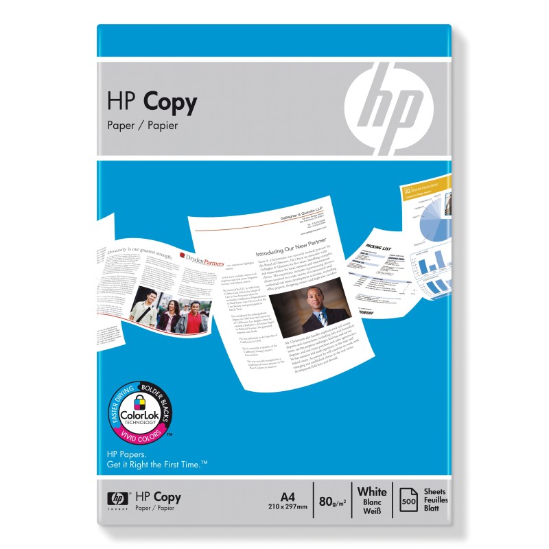 HP Confezione da 500 fogli carta per fotocopie da 80 g m² A4 210 x 297 mm