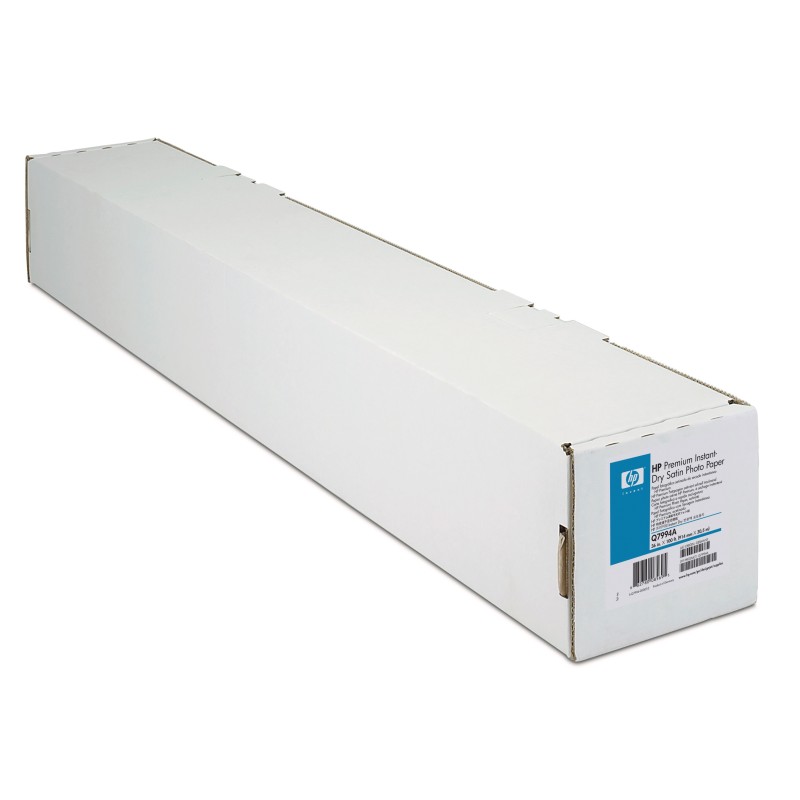 HP Premium Instant-dry Satin Photo Paper-1067 mm x 30.5 m (42 in x 100 ft) carta fotografica