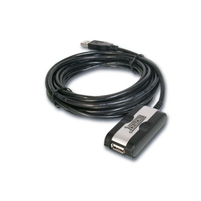 Digitus USB Repeater Cable USB 2.0 cavo USB 5 m Nero
