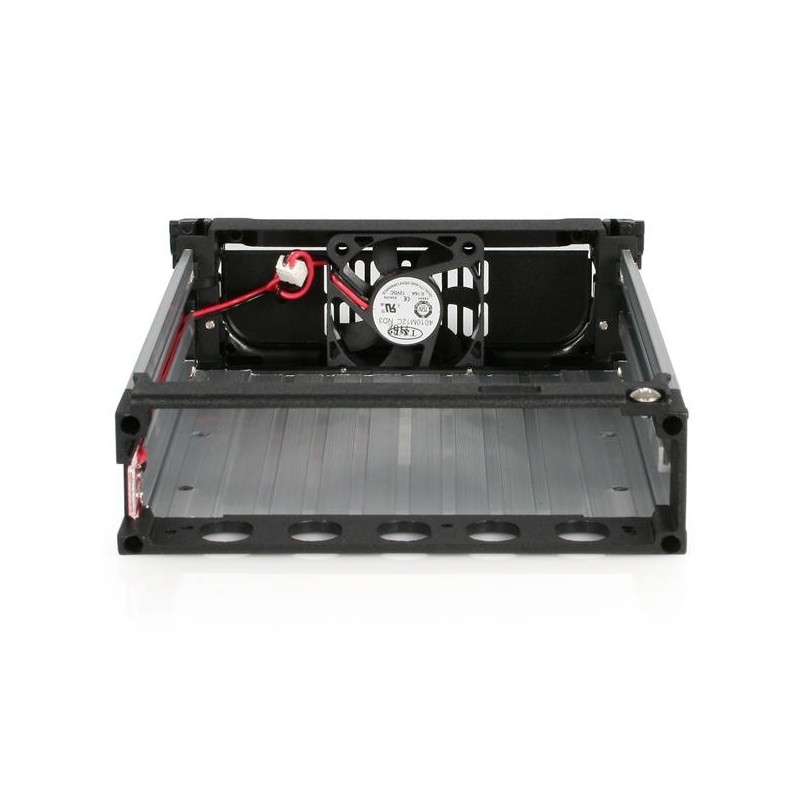 StarTech.com Cassetto rack portatile per disco rigido SATA da 5,25", robusto, in alluminio e di colore nero