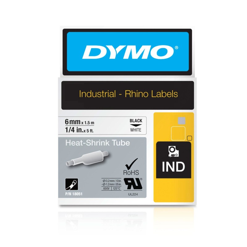 DYMO Etichette per tubi termoretraibili IND