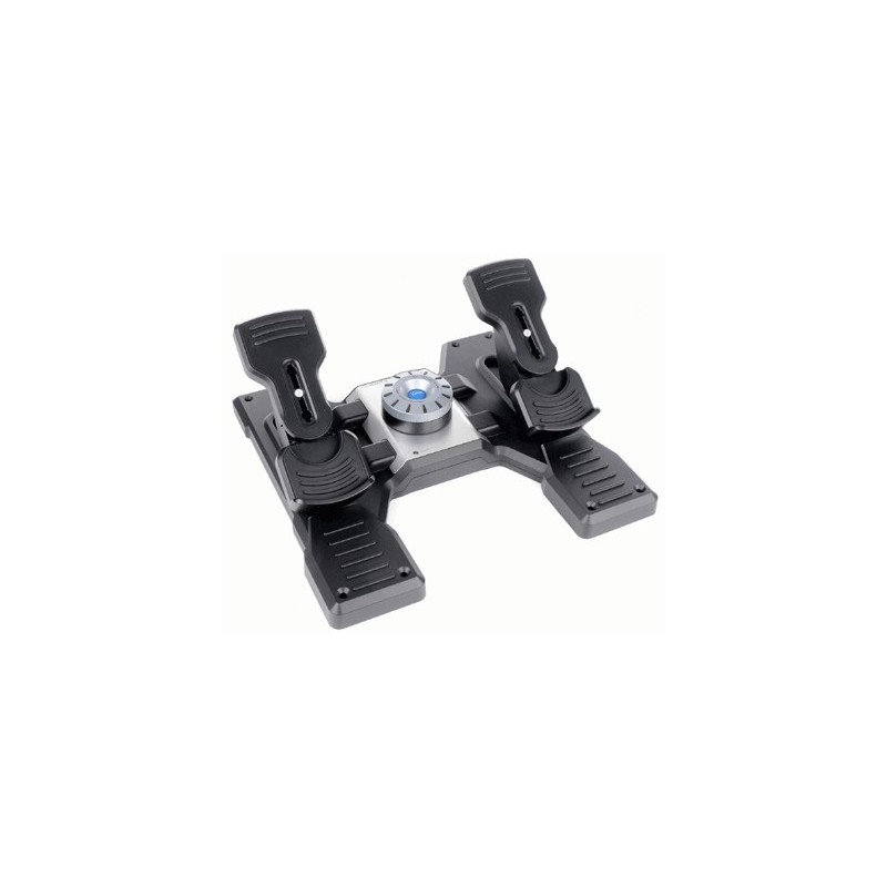 Logitech G Flight Rudder Pedals Nero, Argento USB 2.0 Simulazione di Volo Analogico Digitale PC