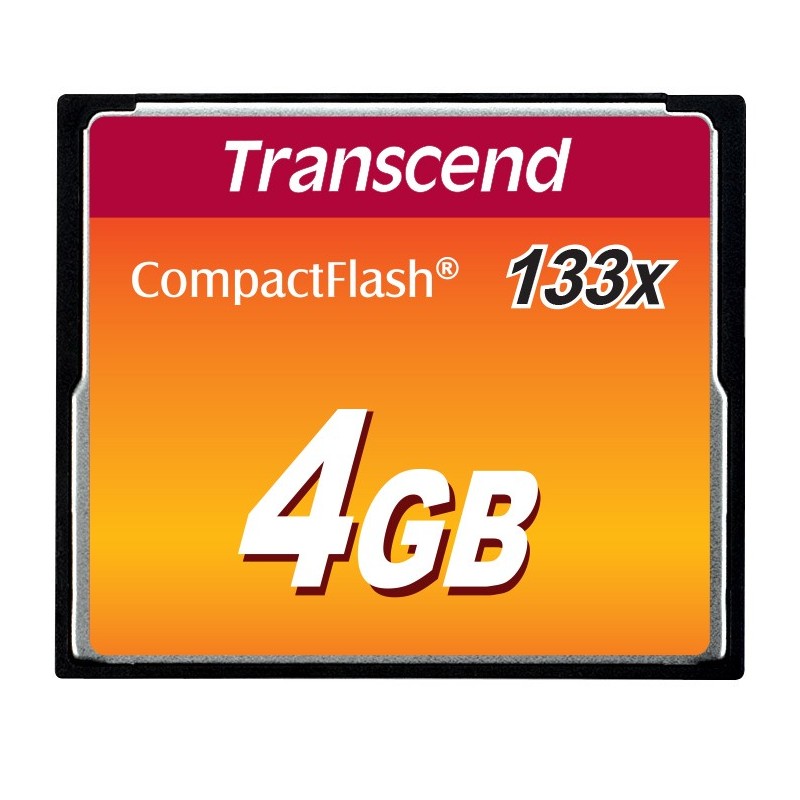 Transcend TS4GCF133 memoria flash 4 GB CompactFlash MLC