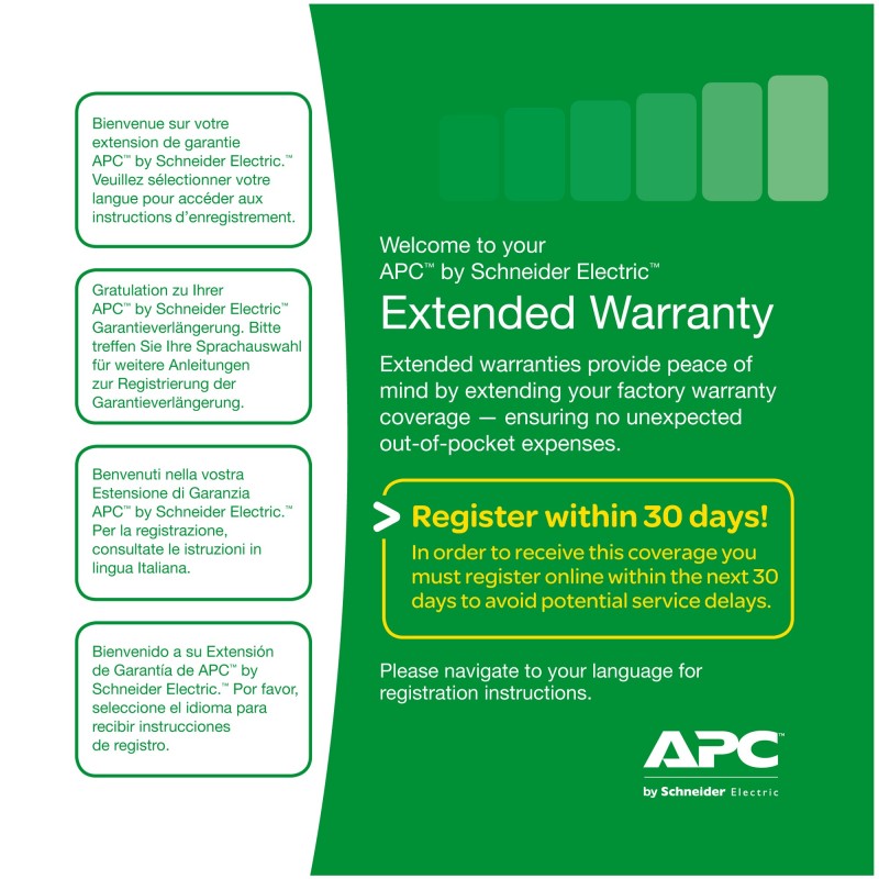 APC Service Pack 3 Year Extended Warranty 3 anno i