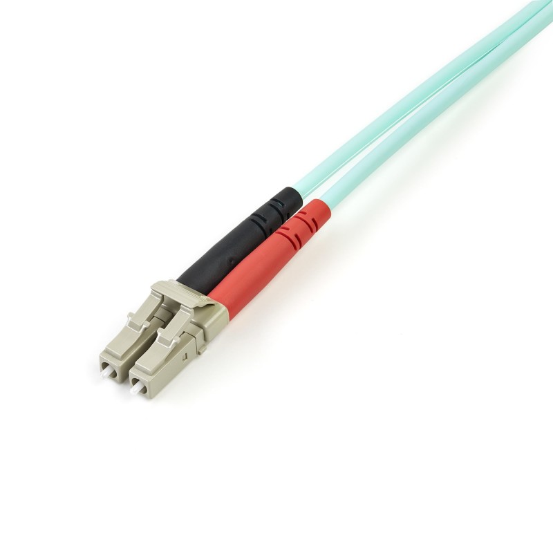 StarTech.com Cavo patch duplex LSZH fibra multimod. 50 125 2 m 10 Gb Aqua LC-LC