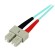 StarTech.com Cavo patch duplex LSZH fibra multimod. 50 125 2 m 10 Gb Aqua LC-SC