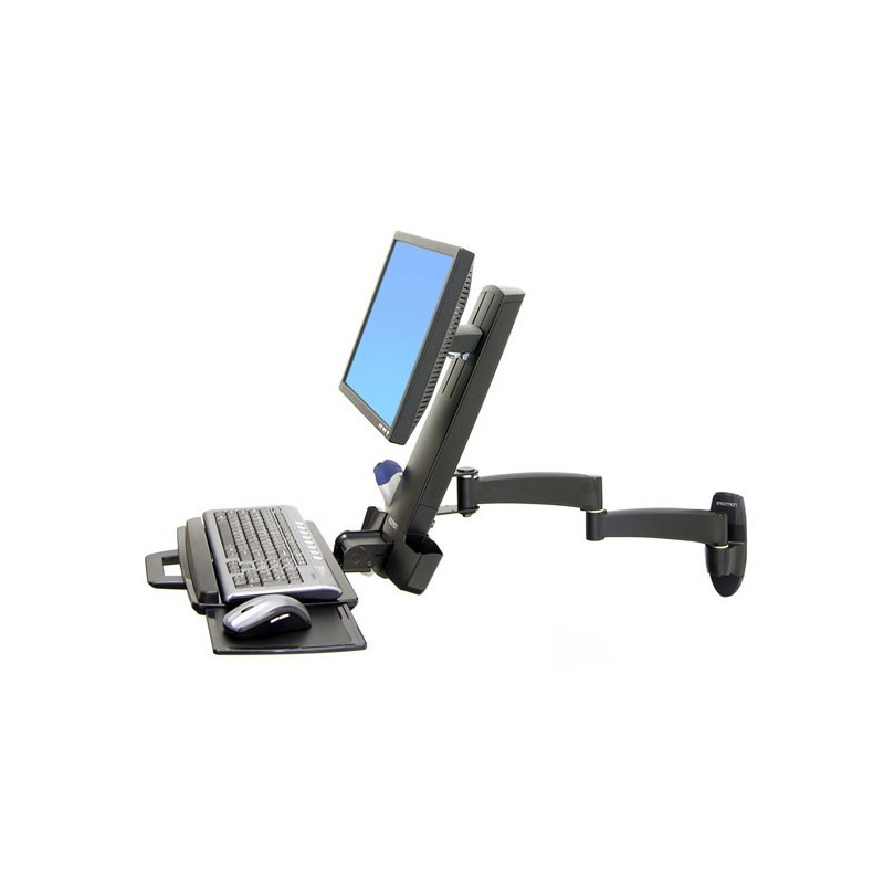 Ergotron 200 Series Combo Arm 61 cm (24") Nero Parete