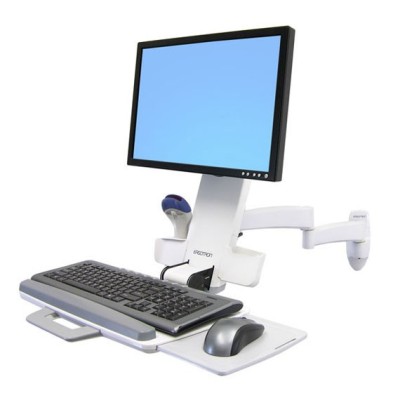Ergotron 200 Series Combo Arm 61 cm (24") Bianco Parete
