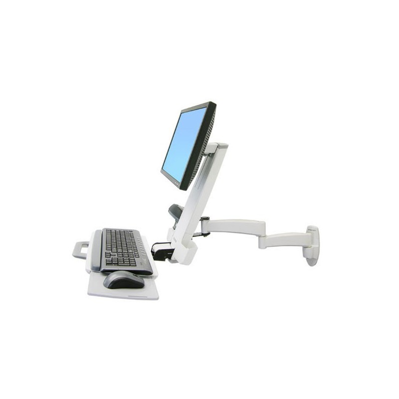 Ergotron 200 Series Combo Arm 61 cm (24") Bianco Parete