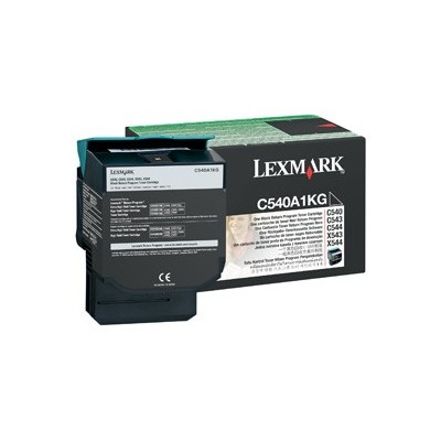 Lexmark C54x, X54x Black Return Programme Toner Cartridge (1K) cartuccia toner Originale Nero