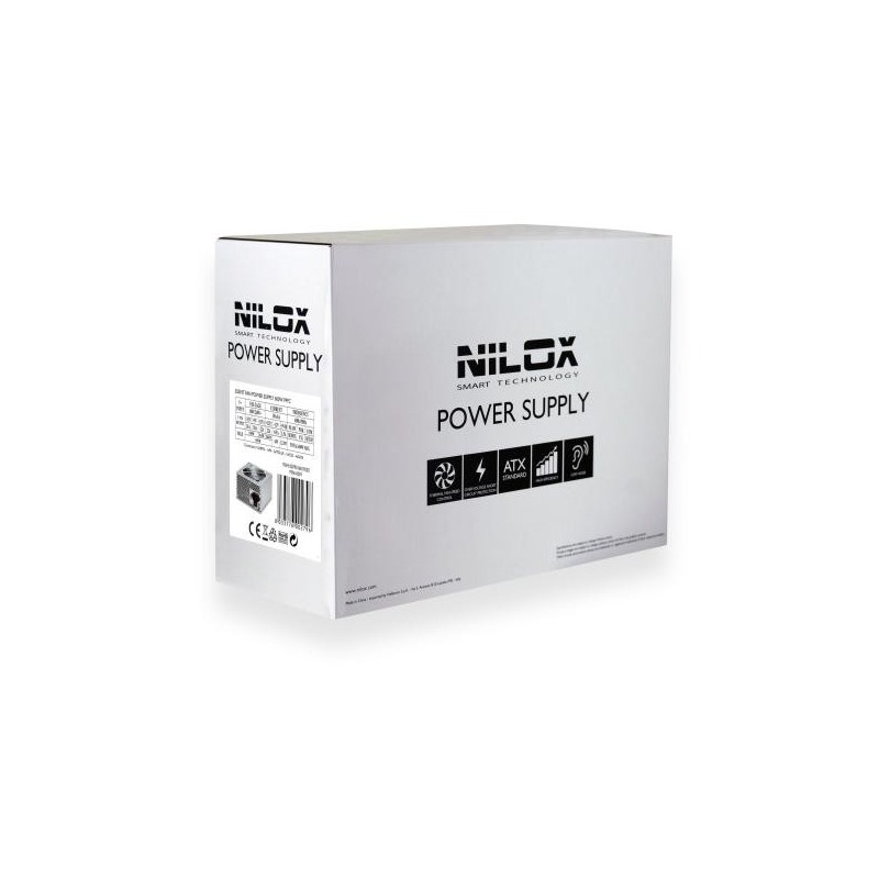 Nilox PSNI-6001 alimentatore per computer 600 W 20+4 pin ATX Metallico