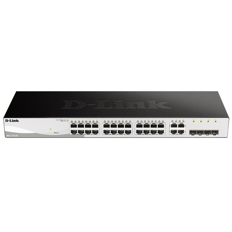 D-Link DGS-1210-24 switch di rete Gestito L2 Gigabit Ethernet (10 100 1000) 1U Nero