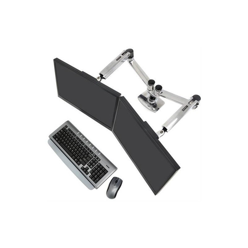 Ergotron LX Series 45-245-026 supporto da tavolo per Tv a schermo piatto 68,6 cm (27") Argento Scrivania