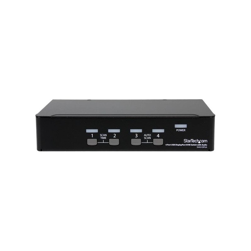 StarTech.com Switch KVM DisplayPort USB a 4 porte con audio