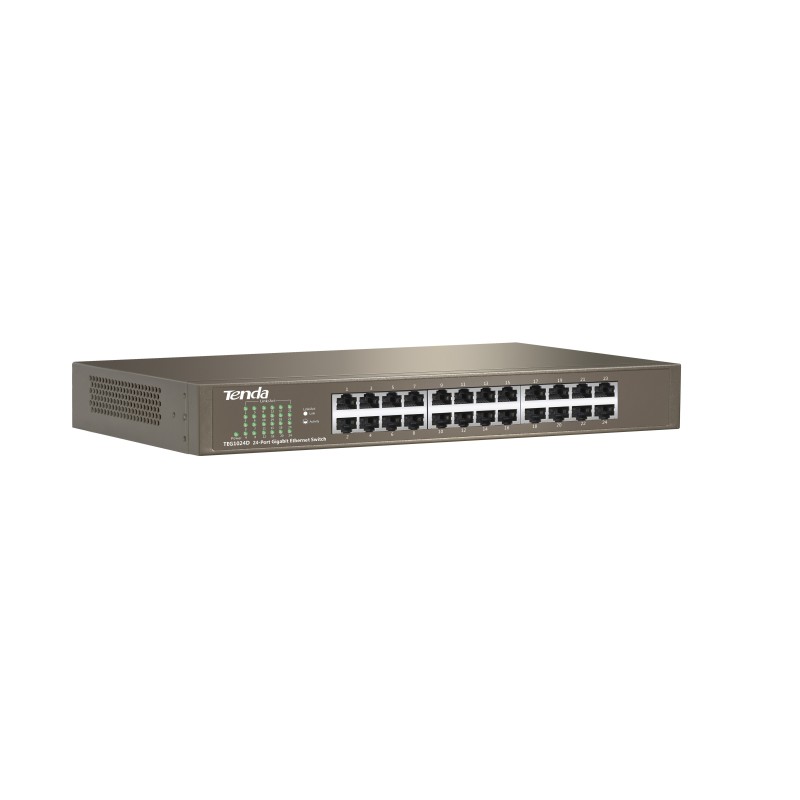 Tenda 24-port Gigabit Ethernet Switch Non gestito Blu