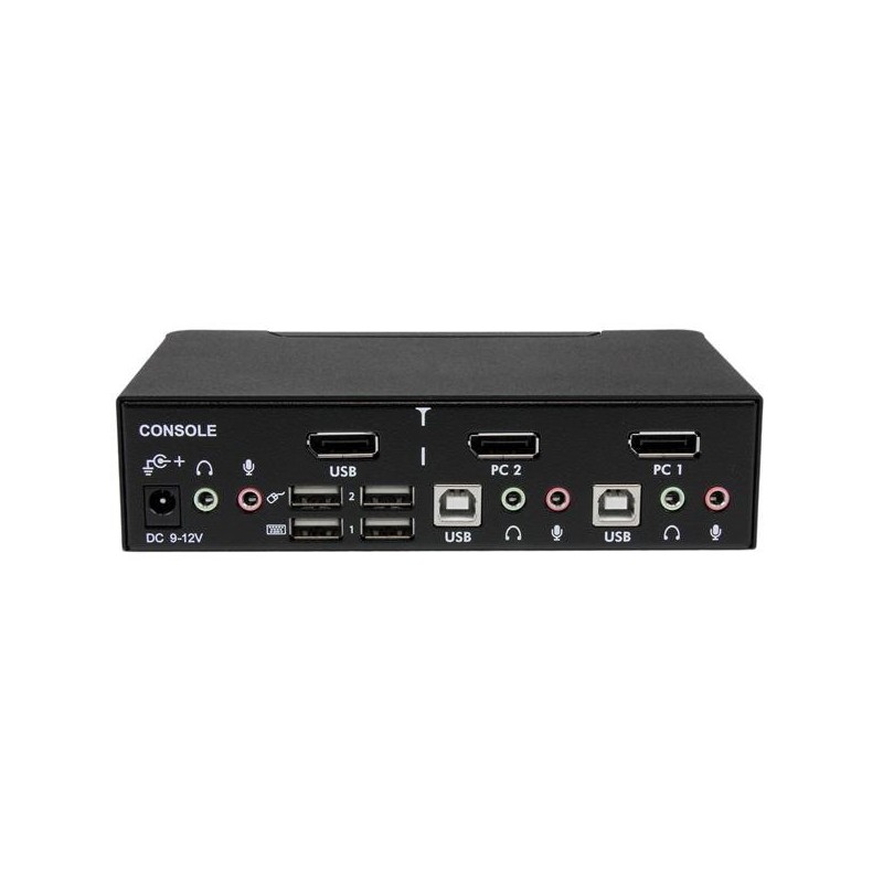 StarTech.com Switch KVM DisplayPort USB professionale a 2 porte con audio