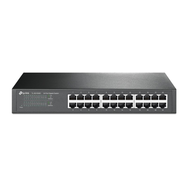 TP-Link TL-SG1024D switch di rete Non gestito Gigabit Ethernet (10 100 1000) Grigio