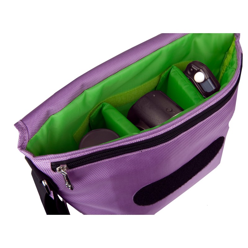 Urban Factory BCR07UF custodia per fotocamera Borsa da corriere Verde, Viola