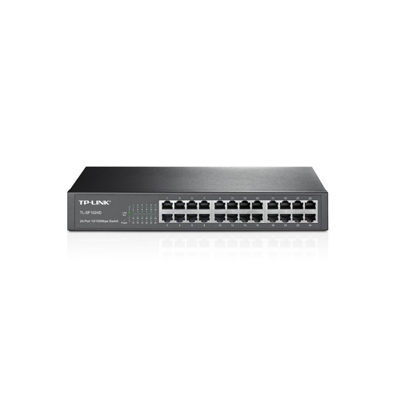 TP-Link TL-SF1024D Non gestito Fast Ethernet (10 100) 1U Nero