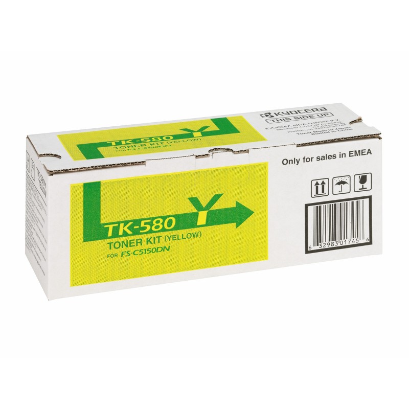 KYOCERA TK-580Y cartuccia toner 1 pz Originale Giallo