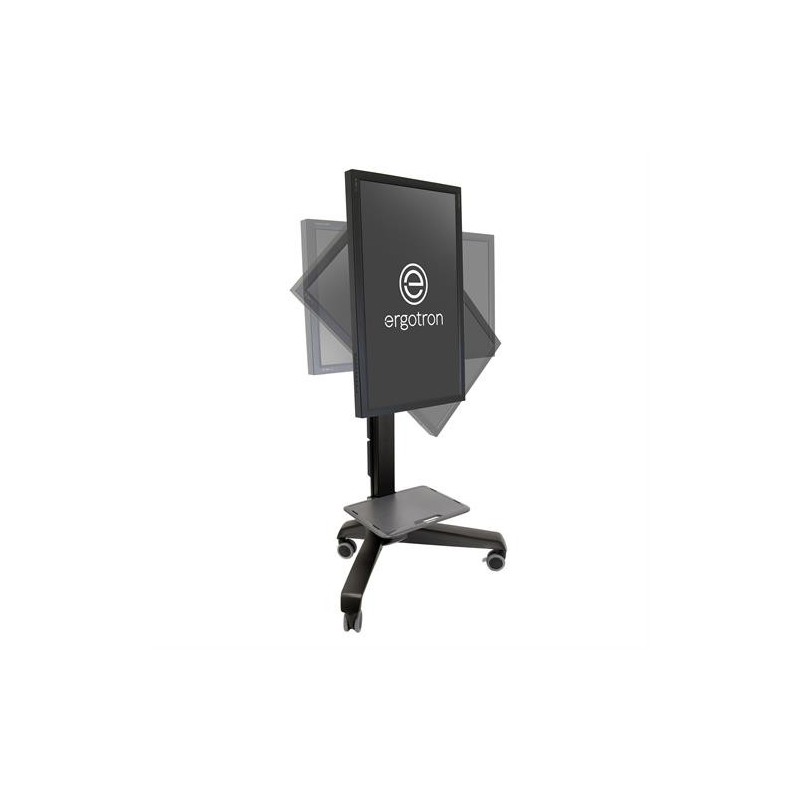 Ergotron Neo-Flex Mobile MediaCenter VHD Nero Pannello piatto Carrello multimediale