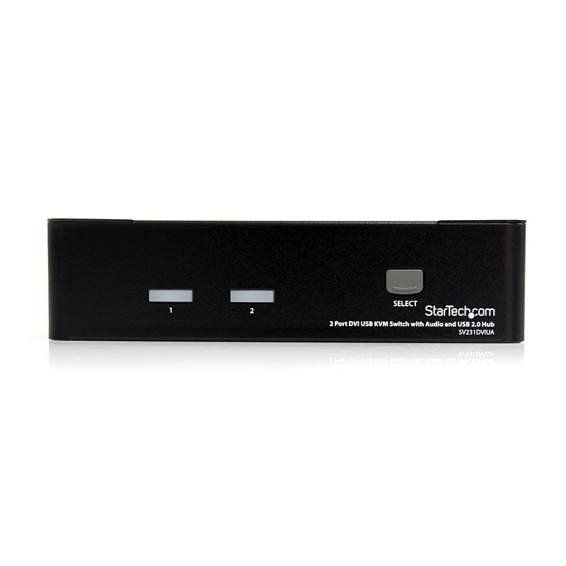 StarTech.com Switch KVM DVI USB 2 porte, con audio e hub USB 2.0