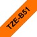 Brother TZE-B51 nastro per etichettatrice Nero su arancione fluorescente