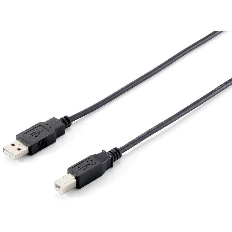 Equip 128860 cavo USB 1,8 m USB 2.0 USB A USB B Nero