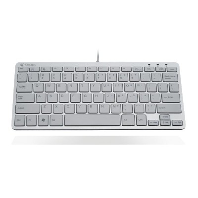 Atlantis Land Argo ultraslim tastiera USB QWERTY Argento