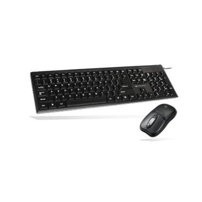 Atlantis Land Keyboard combo Kit tastiera Mouse incluso USB QWERTY Nero