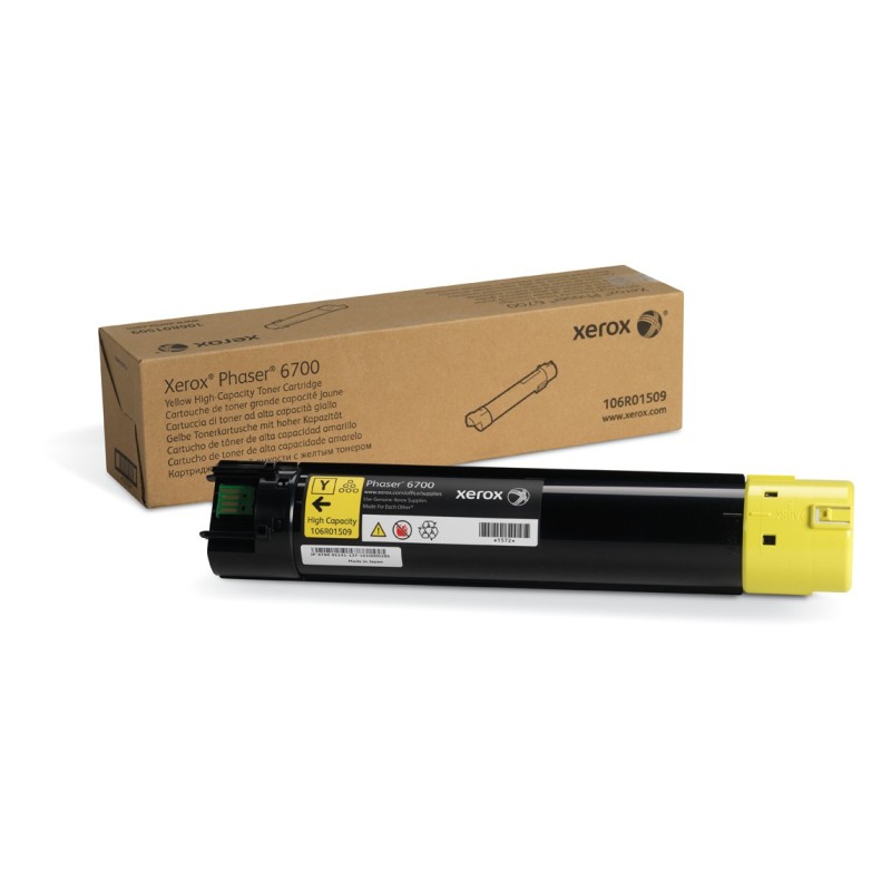 Xerox Cartuccia toner Giallo a High capacity da 12000 Pagine per Phaser™ 6700 (106R01509)