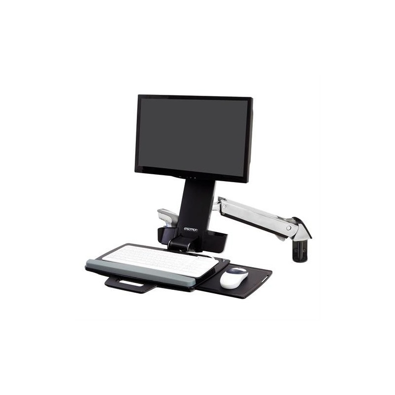 Ergotron Styleview Sit-Stand Combo Arm 61 cm (24") Alluminio Parete