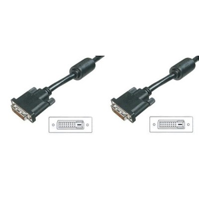 Digitus LP6704 cavo DVI 5 m DVI-D Nero
