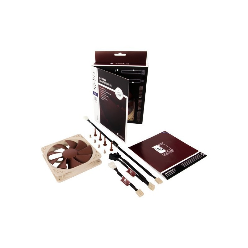 Noctua NF-P12 PWM sistema di raffreddamento per computer Case per computer Ventilatore 12 cm Marrone, Bianco 1 pz