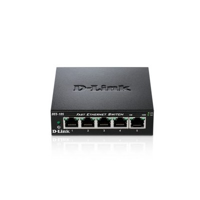 D-Link DES-105 switch di rete Non gestito Nero