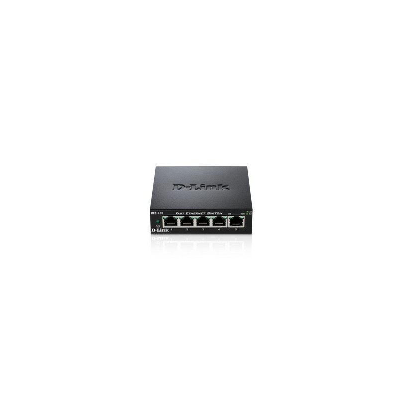 D-Link DES-105 switch di rete Non gestito Nero