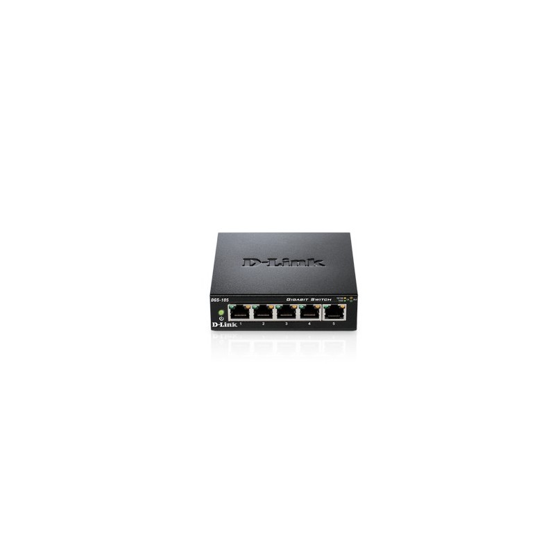 D-Link DGS-105 switch di rete Non gestito Nero