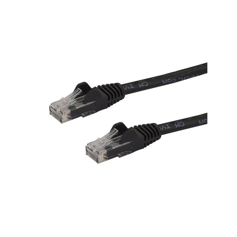 StarTech.com Cavo patch antigroviglio UTP RJ45 Cat6 Gigabit 15 m nero - Cavo patch 15 m