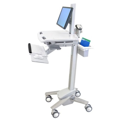 Ergotron StyleView EMR Cart with LCD Pivot Bianco Pannello piatto Carrello multimediale