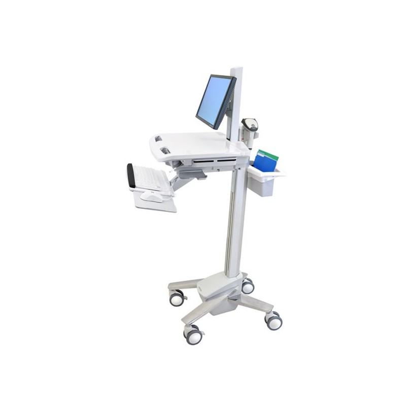 Ergotron StyleView EMR Cart with LCD Pivot Bianco Pannello piatto Carrello multimediale