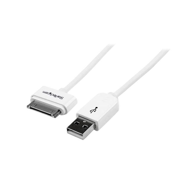 StarTech.com Cavo connettore dock Apple 30 pin da 1 m a USB per iPhone   iPod   iPad con connettore a gradino