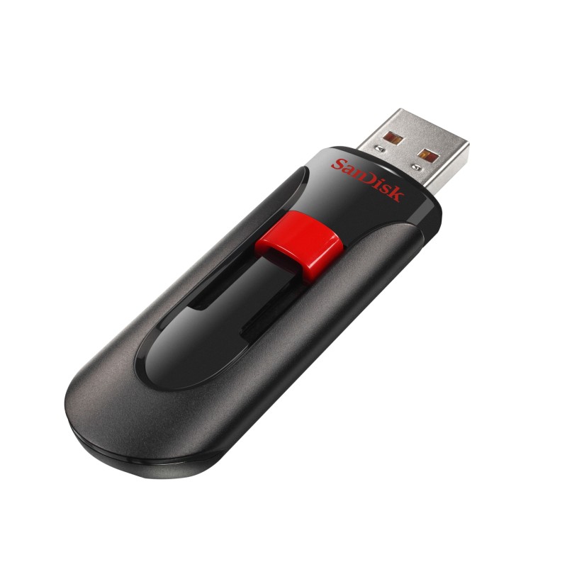 SanDisk Cruzer Glide unità flash USB 32 GB USB tipo A 2.0 Nero, Rosso