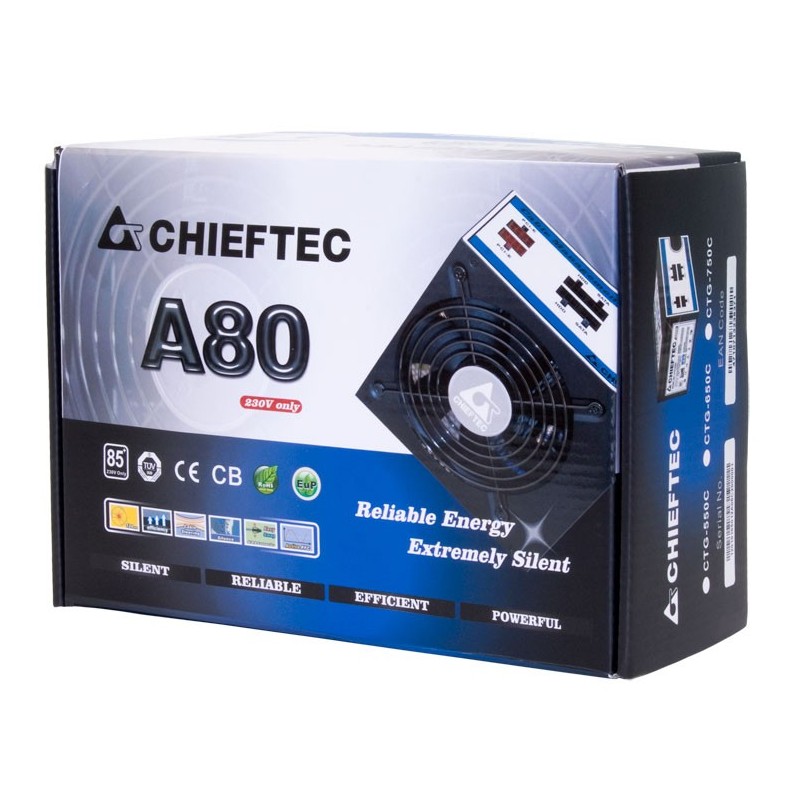 Chieftec CTG-550C alimentatore per computer 550 W 20+4 pin ATX ATX Nero