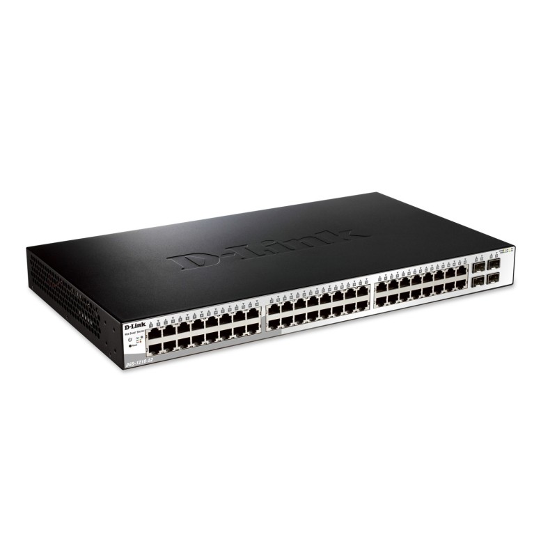 D-Link DGS-1210-52 switch di rete Gestito L2 Gigabit Ethernet (10 100 1000) 1U Nero
