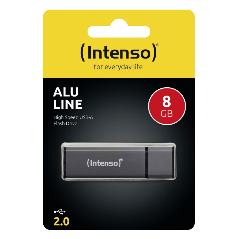 Intenso Alu Line unità flash USB 8 GB USB tipo A 2.0 Antracite