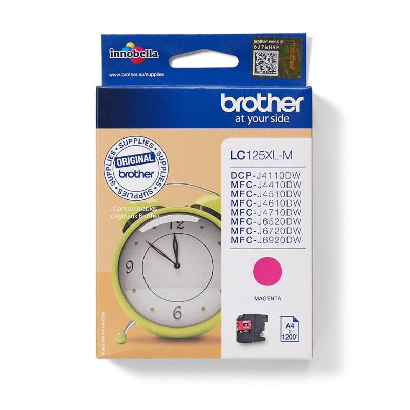 Brother LC125XLM cartuccia d'inchiostro 1 pz Originale Magenta